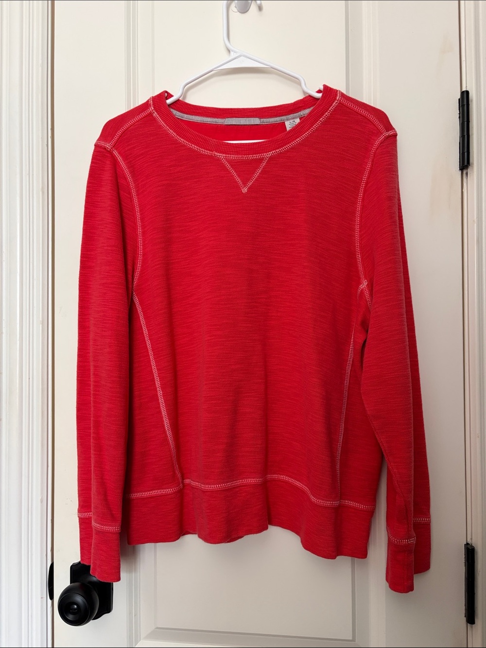 Tommy Bahama Vibrant Red Crewneck Pullover Sweatshirt Pima Cotton Size Large - Picture 2 of 8